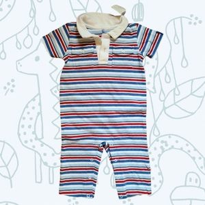 Gymboree Boy Blue Striped Onesie 6-12 months